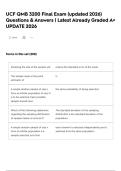 UCF QMB 3200 Final Exam &lpar;updated 2026&rpar; Questions & Answers &vert; Latest Already Graded A&plus; UPDATE 2026