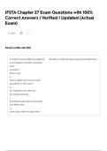 IFSTA Chapter 27 Exam Questions with 100&percnt; Correct Answers &vert; Verified &vert; Updated &lpar;Actual Exam&rpar;