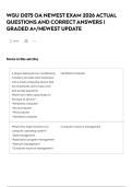 WGU D075 OA NEWEST EXAM 2026 ACTUAL QUESTIONS AND CORRECT ANSWERS &vert; GRADED A&plus;&sol;NEWEST UPDATE