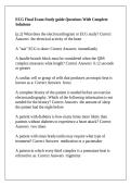 ECG Final Exam Study guide Questions With Complete Solutions