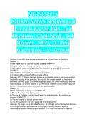 MINNESOTA JOURNEYMAN SPRINKLER FITTER EXAM 2026 &vert; Test Questions &vert; Cheat Sheet &vert; Test Reviews &vert; NFPA 13 &vert; Pass Guaranteed - A&plus; Graded