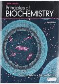 Test bank for Lehninger Principles of Biochemistry Eighth Edition with test questions and answers graded A&plus;