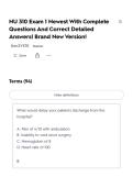 NU 310 Exam 1 Newest With Complete Questions And Correct Detailed Answers&vert; Brand New Version&excl;
