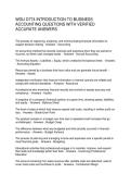WGU D774 INTRODUCTION TO BUSINESS  ACCOUNTING QUESTIONS WITH VERIFIED  ACCURATE ANSWERS