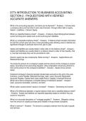 D774 INTRODUCTION TO BUSINESS ACCOUNTING - SECTION 2 - PA QUESTIONS WITH VERIFIED ACCURATE ANSWERS