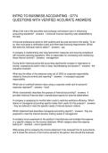 INTRO TO BUSINESS ACCOUNTING - D774 QUESTIONS WITH VERIFIED ACCURATE ANSWERS
