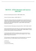 MUTCD &ndash;ATSSA Questions and Answers 2026-2027