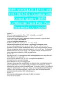 BMW ASSOCIATE LEVEL ASE TEST 2025-2026 &vert; Questions with Correct Answers &vert; BMW Certification Exam Prep &vert; Pass Guaranteed - A&plus; Graded