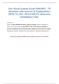 Fire Alarm Systems Exam 2026&sol;2027 &vert; NFPA 72 Practice Test