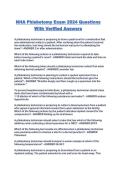 NHA Phlebotomy Exam 2024 Questions With Verified Answers