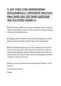 FL DCF CHILD CARE UNDERSTANDING DEVELOPMENTALLY APPROPRIATE PRACTICES FINAL PAPER 2026 TEST PAPER QUESTIONS AND SOLUTIONS GRADED A&plus;