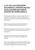 FL DCF CHILD CARE UNDERSTANDING DEVELOPMENTALLY APPROPRIATE PRACTICES ACTUAL EXAM PAPER 2026 COMPLETE QUESTIONS AND ANSWERS GRADED A&plus;