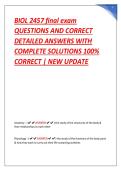 BIOL 2457 final exam  QUESTIONS AND CORRECT  DETAILED ANSWERS WITH  COMPLETE SOLUTIONS 100&percnt;  CORRECT &vert; NEW UPDATE 