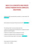 WGU C214 CONCEPTS ONLY MULTI CHOICE VERSION WITH COMPLETE SOLUTIONS