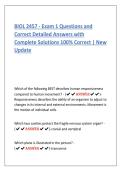 BIOL 2457 - Exam 1 Questions and  Correct Detailed Answers with  Complete Solutions 100&percnt; Correct &vert; New  Update