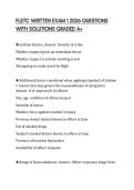 FLETC WRITTEN EXAM 1 2026 QUESTIONS WITH SOLUTIONS GRADED A&plus;