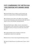 FLETC COMPREHENSIVE TEST WRITTEN EXAM 1 2026 QUESTIONS WITH ANSWERS GRADED A&plus;