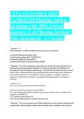 CEPA EXAM PREP 2025 &vert; Certified Exit Planning Advisor &vert; Questions with 100&percnt; Correct Answers &vert; Exit Planning Institute &vert; Pass Guaranteed - A&plus; Graded