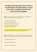 PN HESI Fundamentals Exam Version 3  &vert; Verified Q&A with Elaborations &vert; Latest  2026&ndash;2027 &vert; Complete Actual Exam  &vert;100&percnt; Correct rationales 