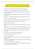 MRT 110 Midterm Exam with all Correct & 100&percnt; Verified Answers &vert;Latest Version &vert;Already Graded A&plus;