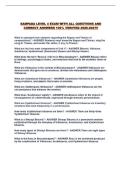 SAMPADA LEVEL 4 EXAM WITH ALL QUESTIONS AND CORRECT ANSWERS 100&percnt; VERIFIED 2026-2027&excl;&excl;