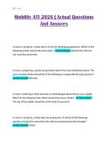 Mobility ATI 2026 &vert; Actual Questions And Answers