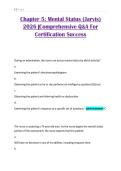 Chapter 5&colon; Mental Status &lpar;Jarvis&rpar; 2026 &vert;Comprehensive Q&A For Certification Success