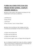 FLORIDA BAIL BONDS STATE EXAM 2026 PREMIUM REVIEW MATERIAL COMPLETE ANSWERS GRADED A&plus;