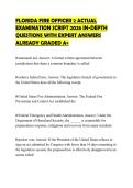 FLORIDA FIRE OFFICER 2 ACTUAL EXAMINATION SCRIPT 2026 IN-DEPTH QUESTIONS WITH EXPERT ANSWERS ALREADY GRADED A&plus;
