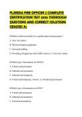 FLORIDA FIRE OFFICER 2 COMPLETE CERTIFICATION TEST 2026 THOROUGH QUESTIONS AND CORRECT SOLUTIONS GRADED A&plus;