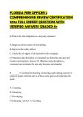 FLORIDA FIRE OFFICER 2 COMPREHENSIVE REVIEW CERTIFICATION 2026 FULL EXPERT QUESTIONS WITH VERIFIED ANSWERS GRADED A&plus;