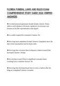 FLORIDA FUNERAL LAWS AND RULES EXAM COMPREHENSIVE STUDY GUIDE 2026 VERIFIED ANSWERS