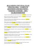 JB LEARNING EMT FINAL EXAM UPDATED &lpar;2026&rpar; &ndash; COMPLETE QUESTIONS AND SOLUTIONS &ndash; VERIFIED ANSWERS &ndash; 100&percnt; GUARANTEED PASS