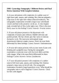 DMS- Gynecology Sonography 1 Midterm Review and Final Review Questions With Complete Solutions