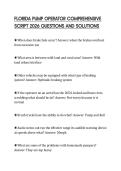 FLORIDA PUMP OPERATOR COMPREHENSIVE SCRIPT 2026 QUESTIONS AND SOLUTIONS