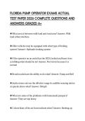 FLORIDA PUMP OPERATOR EXAMS ACTUAL TEST PAPER 2026 COMPLETE QUESTIONS AND ANSWERS GRADED A&plus;