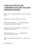 FLORIDA PUMP OPERATOR EXAMS COMPREHENSIVE EXAM SCRIPT 2026 SOLVED QUESTIONS FULL SOLUTION