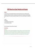 NSO Wound care Exam Questions and Answers&period;
