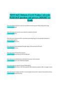 NRNP 6635 Midterm EXAM Walden University  NURS 6635 questions and answers 20262027 A&plus;  Grade