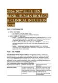 2026&sol;2027 Elite Test Bank&colon; Human Biology&comma; 17th Edition by Sylvia Mader & Clinical Standards &lpar;BIO 311C&sol;311D&rpar;