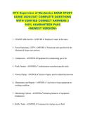 NYC Supervisor of Mechanics EXAM STUDY  GUIDE 2026&sol;2027 COMPLETE QUESTIONS  WITH VERIFIED CORRECT ANSWERS &vert;&vert;  100&percnt; GUARANTEED PASS  <NEWEST VERSION> 