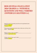 BIOS 255 FINAL EXAM LATEST 2026&sol;GRADED A&plus;&sol;WITH REAL QUESTIONS AND WELL VERIFIED ANSWERS&lbrack;GUARANTEED A&plus;&rsqb;