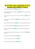 Bio 227 BSU Exam 1 UPDATED ACTUAL  Questions and CORRECT Answers