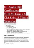 2026&sol;2027 MDRAO Exam 4 & CSA Z314&colon;23 Medical Device Reprocessing Test Bank &lpar;66 Q&A with Detailed Rationale & Mentor Analysis