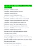 USAHS NEURO EXAM QUESTIONS AND ANSWERS