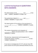 Land Surveying Exam -1 QUESTIONS WITH ANSWERS