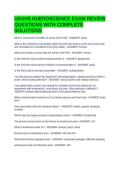 USAHS NUEROSCIENCE EXAM REVIEW QUESTIONS WITH COMPLETE SOLUTIONS 