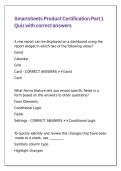 Smartsheets Product Certification Part 1 Quiz with correct answers