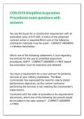 CON 2370 Simplified Acquisition Procedures exam questions with answers
