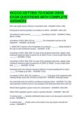 NCCCO GETTING TO KNOW OSHA  EXAM QUESTIONS WITH COMPLETE ANSWERS